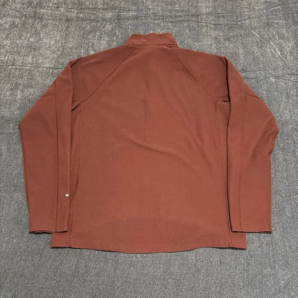 The North Face Tech 100 1/2-Zip Red Pullover Sweater Men's Large Flash Dry